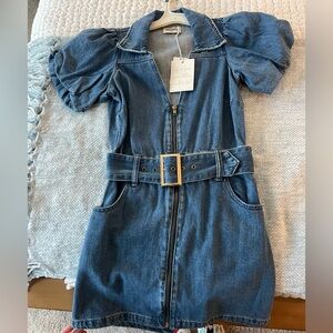 Show Me Your MuMu Blue Denim Dress